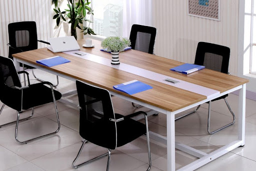 bàn họp chân sắt cho văn phòng 1